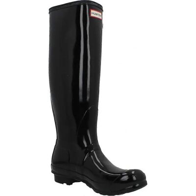 Hunter Damen Original Tall Gloss Gummistiefel - Damen schwarz Hunter Damen Original Tall Gloss Gummistiefel - Damen schwarz