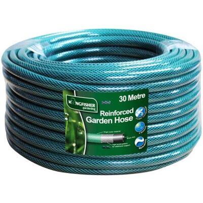 Kingfisher 30 Metre Reinforced Green Garden Hose - Garden Hose Kingfisher 30 Metre Reinforced Green Garden Hose - Garden Hose