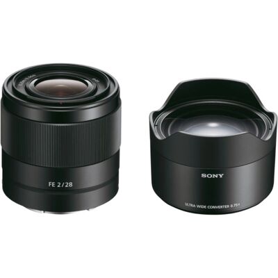 Sony SEL28F20UWCDI - 28mm F/2 Kameraobjektiv mit Ultra-Weitwinkel-Adapter Sony SEL28F20UWCDI - 28mm F/2 Kameraobjektiv mit Ultra-Weitwinkel-Adapter