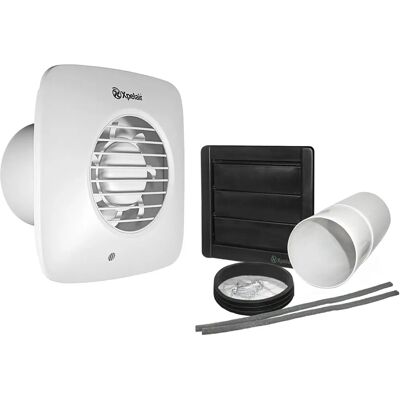 Xpelair Simply Silent DX100 - Vægkit, Teleskoprør, Eksternt gitter - Ventilator Xpelair Simply Silent DX100 - Vægkit, Teleskoprør, Eksternt gitter - Ventilator