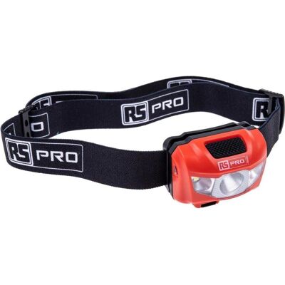 RS PRO Stirnlampe - 250lm, IPX6, Wiederaufladbar RS PRO Stirnlampe - 250lm, IPX6, Wiederaufladbar