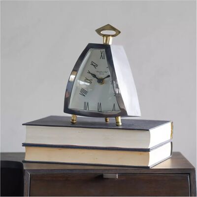 Libra Interiors - Isosceles Curved Front - Mantel Clock Libra Interiors - Isosceles Curved Front - Mantel Clock