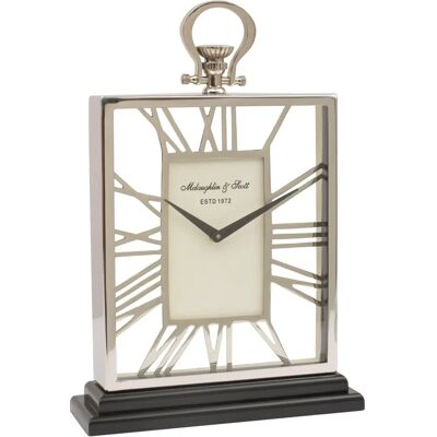 Libra Interiors - Skeletal Mantel Clock - Black Libra Interiors - Skeletal Mantel Clock - Black