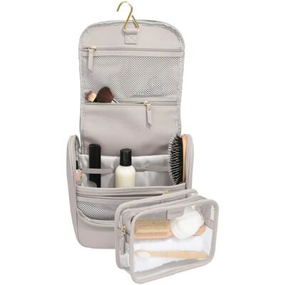 Stackers Taupe Hanging Travel Wash Bag - Travel Wash Bag Stackers Taupe Hanging Travel Wash Bag - Travel Wash Bag