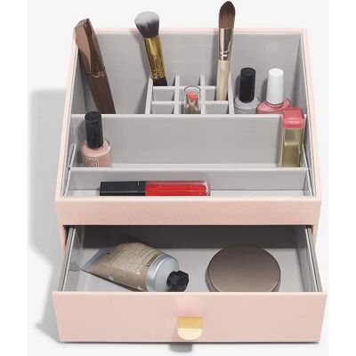 Stackers Pink Makeup Organizer with Compartments Stackers Pink Makeup Organizer with Compartments