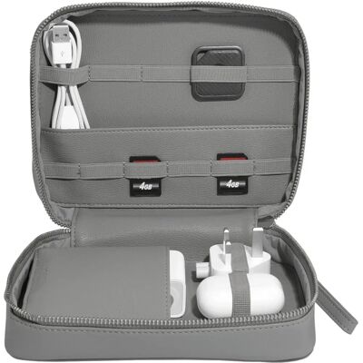 Stackers Sac de Rangement pour Câbles - Gris - Publicité Stackers Sac de Rangement pour Câbles - Gris - Publicité
