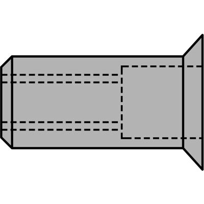 Gesipa M 4 X 6 X 13,5 Blindnietmuttern - Blindnut Gesipa M 4 X 6 X 13,5 Blindnietmuttern - Blindnut