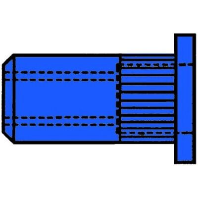 Gesipa M5 Zinc-Plated Blind Nut - Flat Head - 7x11.5mm Gesipa M5 Zinc-Plated Blind Nut - Flat Head - 7x11.5mm