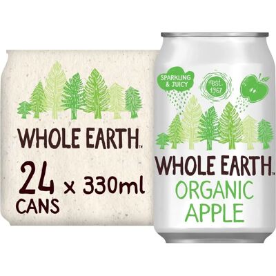 Refrigerante de maçã orgânico Whole Earth - Sem açúcar, sem glúten, ecológico Refrigerante de maçã orgânico Whole Earth - Sem açúcar, sem glúten, ecológico