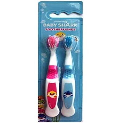 Baby Shark Szczoteczka do zębów 2,0szt - Zestaw szczoteczek Baby Shark Szczoteczka do zębów 2,0szt - Zestaw szczoteczek