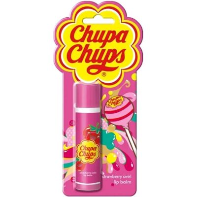 Chupa Chups Lip Balm Juicy Strawberry - Leppebalsam - Jordbær Chupa Chups Lip Balm Juicy Strawberry - Leppebalsam - Jordbær