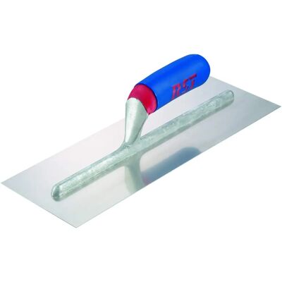 RST R.S.T. Plasterer's Trowel Stainless Steel Soft Touch Handle 14x4.3/4" - Plasterer's Trowel RST R.S.T. Plasterer's Trowel Stainless Steel Soft Touch Handle 14x4.3/4" - Plasterer's Trowel