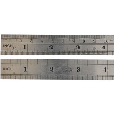 Règle en acier Fisher F124MEe - 600mm, Inox, Double face - Publicité Règle en acier Fisher F124MEe - 600mm, Inox, Double face - Publicité