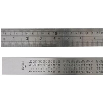 Fisher F39ME Steel Rule - 1m/39in - Stainless Steel, Double-sided, Accurate Fisher F39ME Steel Rule - 1m/39in - Stainless Steel, Double-sided, Accurate
