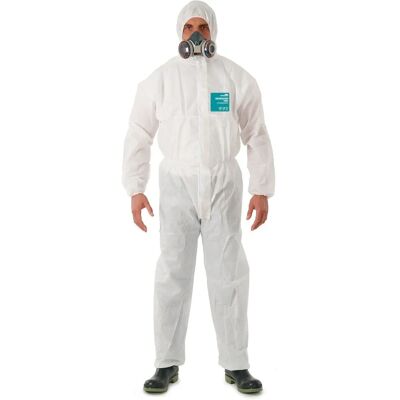 Ansell AlphaTec 1800 Schutzanzug - Geringes Risiko Flüssigkeitsspray - Weiß - XL Ansell AlphaTec 1800 Schutzanzug - Geringes Risiko Flüssigkeitsspray - Weiß - XL