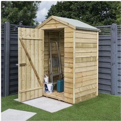 Rowlinson 4x3 Overlap Garden Shed - Garden Shed Rowlinson 4x3 Overlap Garden Shed - Garden Shed
