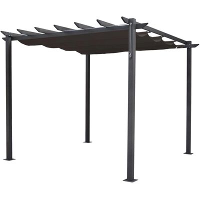 Rowlinson Latina Metal Pergola 3x3 - Garden Product Rowlinson Latina Metal Pergola 3x3 - Garden Product