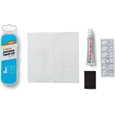 Kit de reparación PVC Weldtite - 3 piezas blancas para objetos inflables Kit de reparación PVC Weldtite - 3 piezas blancas para objetos inflables