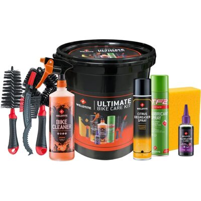 Kit de Nettoyage pour Vélos Weldtite - Ultimate - 9 pièces - Publicité Kit de Nettoyage pour Vélos Weldtite - Ultimate - 9 pièces - Publicité