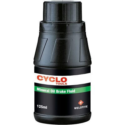 Weldtite Mineral Oil Brake Fluid - 125ml - Black - Brake Fluid Weldtite Mineral Oil Brake Fluid - 125ml - Black - Brake Fluid