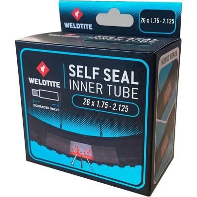 Weldtite 26" Självhäftande innertube - Punkteringsbeständig, Schrader ventil Weldtite 26" Självhäftande innertube - Punkteringsbeständig, Schrader ventil