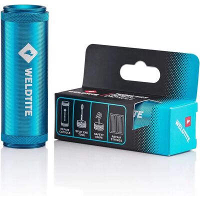 Kit de réparation tubeless VTT Weldtite - Réparation de pneu - Publicité Kit de réparation tubeless VTT Weldtite - Réparation de pneu - Publicité