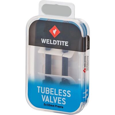 Válvulas Presta Weldtite 2x55mm - Valve tubeless - Publicité Válvulas Presta Weldtite 2x55mm - Valve tubeless - Publicité