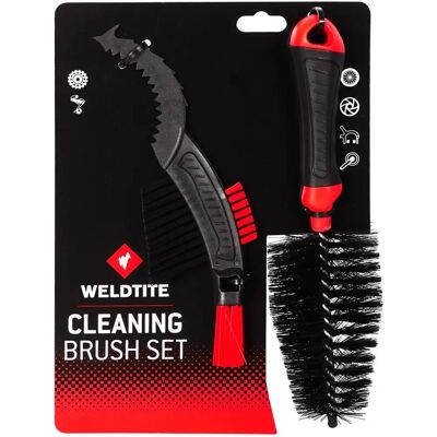 Weldtite Dirtwash 2 Brush Set - Black - Cleaning Brush Set Weldtite Dirtwash 2 Brush Set - Black - Cleaning Brush Set