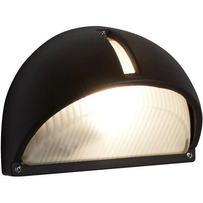 Luce da Parete Esterno Searchlight Mezza Luna Nera - IP44 Luce da Parete Esterno Searchlight Mezza Luna Nera - IP44