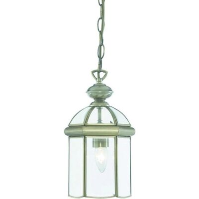 Lanterna da soffitto Searchlight in ottone antico - 1 luce - E27 Lanterna da soffitto Searchlight in ottone antico - 1 luce - E27