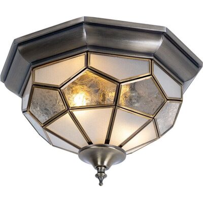 Searchlight Searchlight Flush - Flachdecken 2-Licht antik Messing - Deckenleuchte Searchlight Searchlight Flush - Flachdecken 2-Licht antik Messing - Deckenleuchte