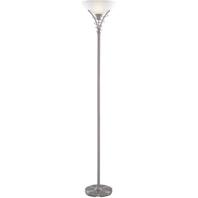 Searchlight Lighting Linea 1 Light Floor Lamp Uplighter Satin Silver - Floor Lamp Searchlight Lighting Linea 1 Light Floor Lamp Uplighter Satin Silver - Floor Lamp