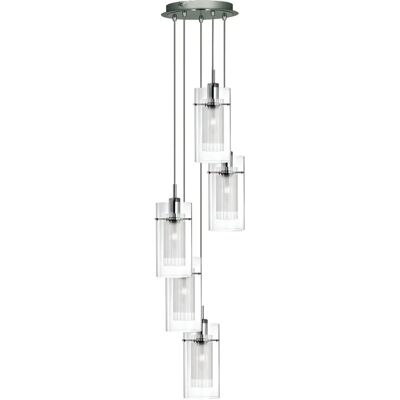 Searchlight Lighting 2305-5 Duo 1 Deckenleuchte - Modernes Design Searchlight Lighting 2305-5 Duo 1 Deckenleuchte - Modernes Design