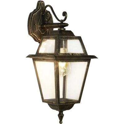 Searchlight New Orleans Lampada da Parete in Nero e Oro - Illuminazione Esterna Searchlight New Orleans Lampada da Parete in Nero e Oro - Illuminazione Esterna