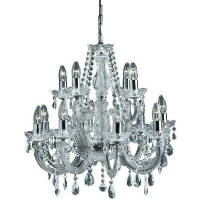 Lampadario cristallo Marie Therese 12 luci - Cromo Lampadario cristallo Marie Therese 12 luci - Cromo
