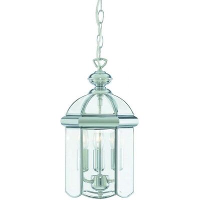Lanterna da Soffitto Searchlight Lighting - 3 Luci Cromate - Lampada a Sospensione Lanterna da Soffitto Searchlight Lighting - 3 Luci Cromate - Lampada a Sospensione