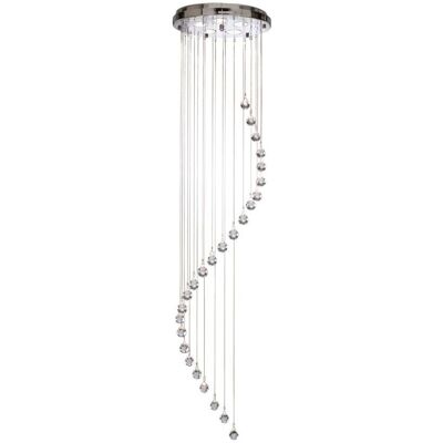 Searchlight 5742CC Spiral Chrom Pendel mit Kristallen - Flur Searchlight 5742CC Spiral Chrom Pendel mit Kristallen - Flur