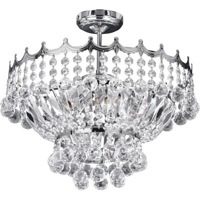 Searchlight Versailles - Lampadario a Soffitto con Cristalli e 5 Luci Searchlight Versailles - Lampadario a Soffitto con Cristalli e 5 Luci