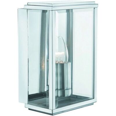 Searchlight 8204SS Lampada da Parete Esterno Rettangolare - Argento Moderno IP44 Searchlight 8204SS Lampada da Parete Esterno Rettangolare - Argento Moderno IP44