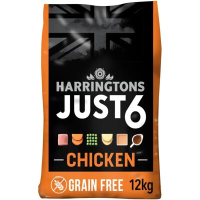 Harringtons - Just 6 - Chicken - 12kg - Dog Food Harringtons - Just 6 - Chicken - 12kg - Dog Food