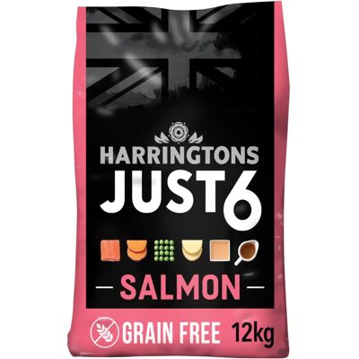 Harringtons - Just 6 Salmon and Vegetable Dog Food - 12kg Harringtons - Just 6 Salmon and Vegetable Dog Food - 12kg
