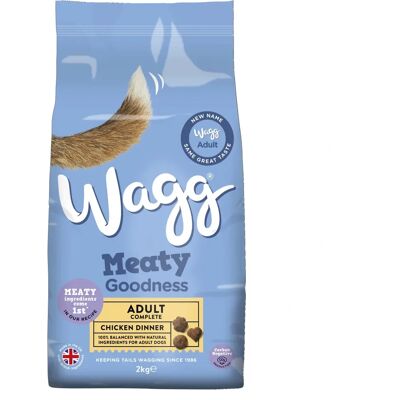 Wagg - Meaty Goodness - Adult Chicken Dinner - Dry Dog Food Wagg - Meaty Goodness - Adult Chicken Dinner - Dry Dog Food