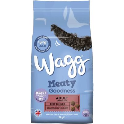 Wagg Dog Meaty Goodness Beef and Vegetables - Adult Dog Food 2kg Wagg Dog Meaty Goodness Beef and Vegetables - Adult Dog Food 2kg