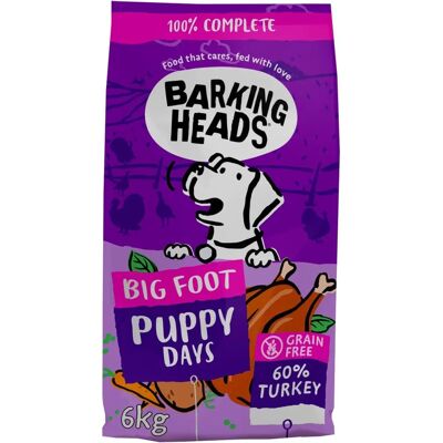 Barking Heads Big Foot Puppy Days Turkey Dry Dog Food - Dog Food Barking Heads Big Foot Puppy Days Turkey Dry Dog Food - Dog Food