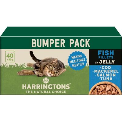 Harringtons - Fish Fillets in Jelly - 40 x 85g Harringtons - Fish Fillets in Jelly - 40 x 85g