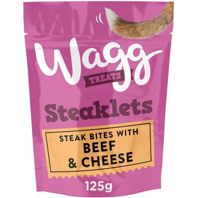 Wagg - Steaklets Bites - Beef & Cheese - Dog Treats Wagg - Steaklets Bites - Beef & Cheese - Dog Treats