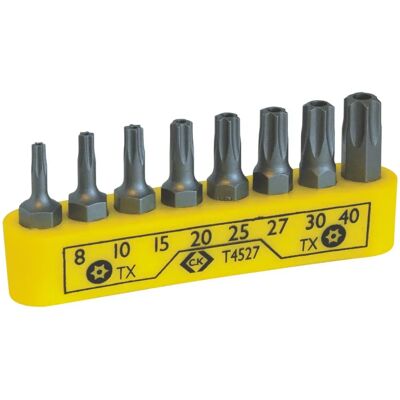 CK Tools T4527 Skruetrækkerspilsæt - Sikkerheds-Torx 8 stk CK Tools T4527 Skruetrækkerspilsæt - Sikkerheds-Torx 8 stk