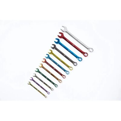 CK Tools T4346M12ST Kleurgecodeerde combinatiesleutels - 12 stuks CK Tools T4346M12ST Kleurgecodeerde combinatiesleutels - 12 stuks