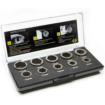 CK Tools T4360 Rescue Nut & Bolt Extractor Set - Nut & Bolt Extractor Set CK Tools T4360 Rescue Nut & Bolt Extractor Set - Nut & Bolt Extractor Set
