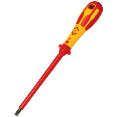 Cacciavite a taglio isolato C.K Tools T49144-025 - Attrezzo per elettricisti Cacciavite a taglio isolato C.K Tools T49144-025 - Attrezzo per elettricisti